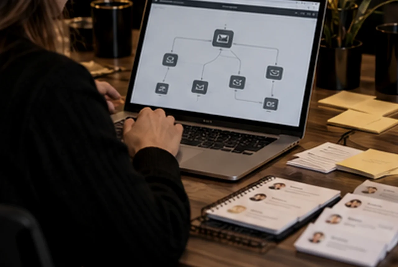 Proceso de Email y automatización en Entelequia Digital